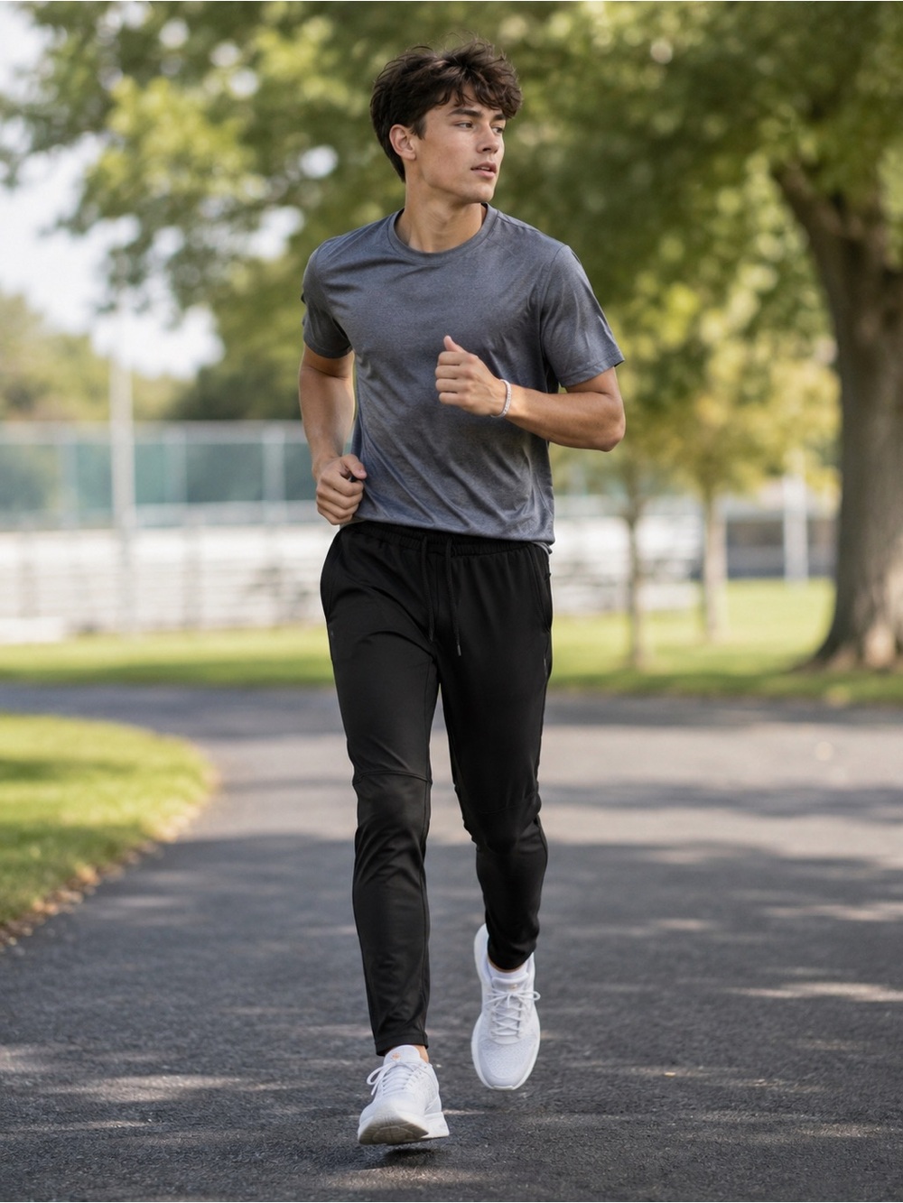 ZYIA Black Slim Jogger Sweatpants